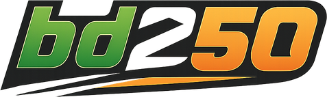 bd 250 logo on dark navigation bar